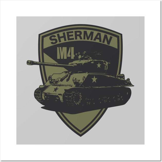M4 Sherman Tank Wall Art by TCP